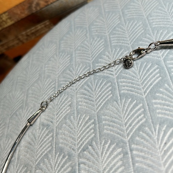 Solid circle silver necklace 1946 tag - Picture 3 of 11